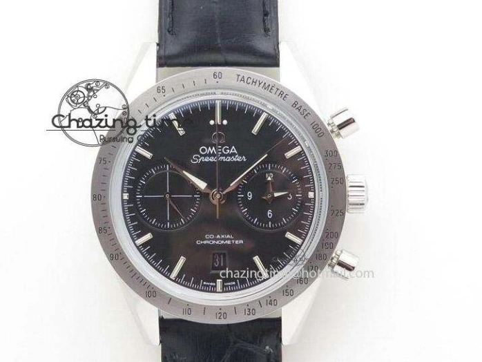 0410 Elegant Globemaster Master Chronometer SS V6F Best Edition Black Dial On Black Leather Strap A 8268